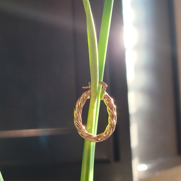 Gold earring hoops - Picture 6 of 6